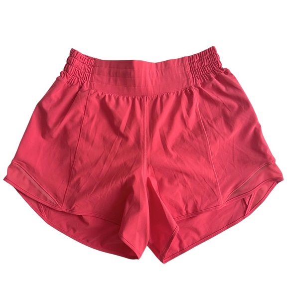 Lululemon Hotty Hot High-Rise Lined Short 4" - Glaze Pink SZ 6 - Picture 5 of 6